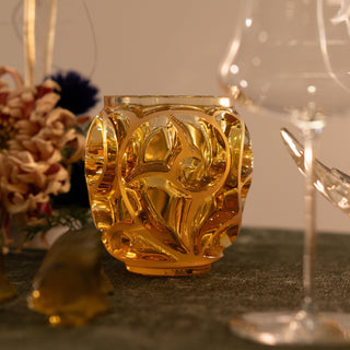 LALIQUE - TOURBILLONS VASE AMBER