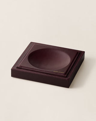 Brennan Leather-Teak Catchall