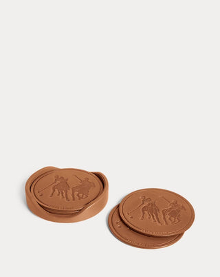 Garrett Leather Coaster Gift Set