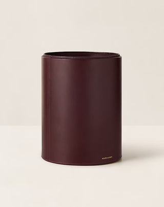 Brennan Leather Waste Bin