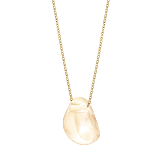 LALIQUE - CABOCHON PENDANT GOLD LUSTER