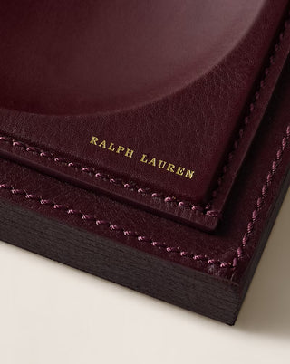 Brennan Leather-Teak Catchall