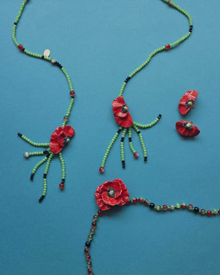 Half Poppy Necklace