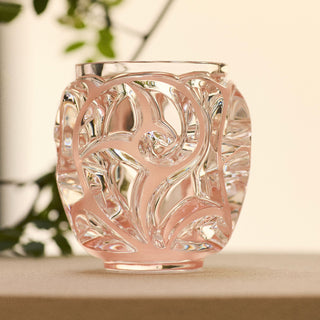 LALIQUE - TOURBILLONS VASE CORAL