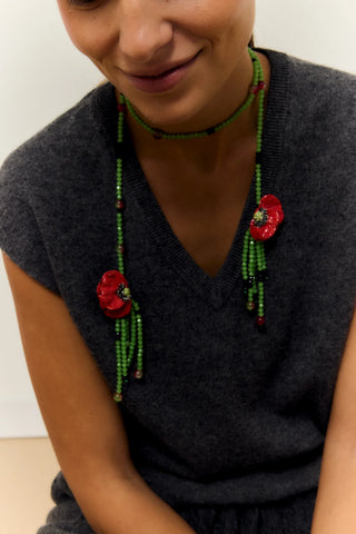 Half Poppy Necklace