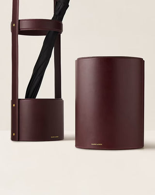 Brennan Leather Waste Bin