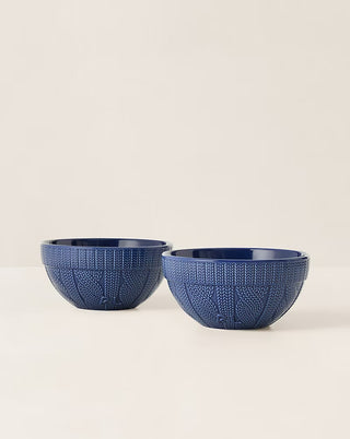Cable-Knit Ceramic Bowl Gift Set