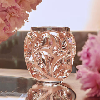 LALIQUE - TOURBILLONS VASE CORAL