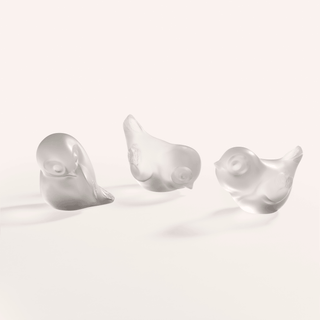 LALIQUE -PIOU-PIOU HEAD UP SCULPTURE