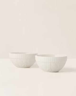 Cable-Knit Ceramic Bowl Gift Set
