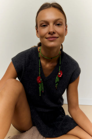 Half Poppy Necklace