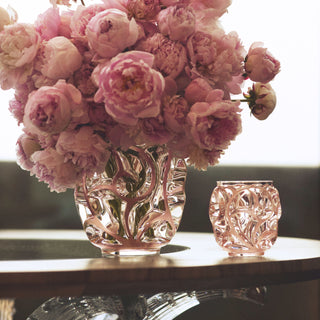 LALIQUE - TOURBILLONS VASE CORAL