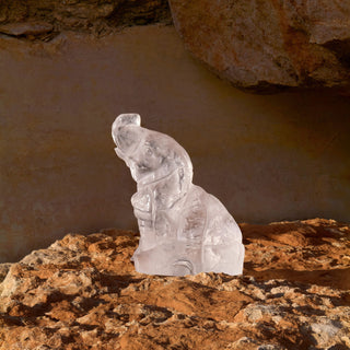 LALIQUE -BABY ELEPHANT SCULPTURE