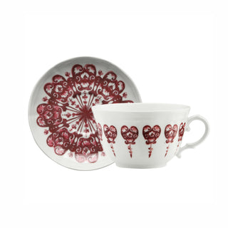 Babele Rosso Tea Saucer